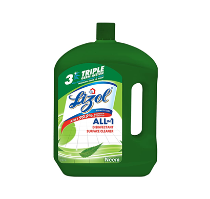 lizol disinfectant surface & floor cleaner liquid - 2l (neem)