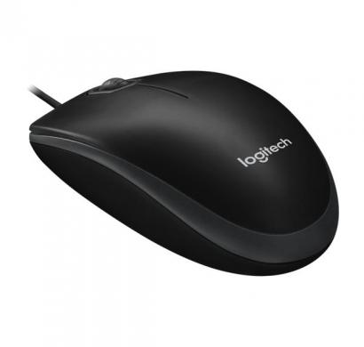 logitech b100 optical mouse (black)