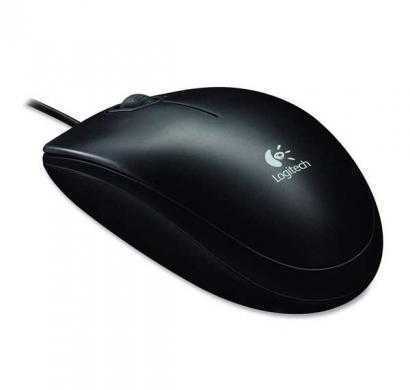 logitech m100 corded optical mouse (black) (usb)