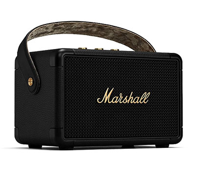 marshall kilburn ii 36w portable bluetooth speaker (black and brass)
