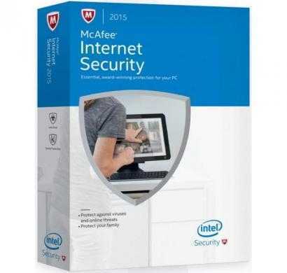 mcafee internet security - 3 users, 1 year (cd)