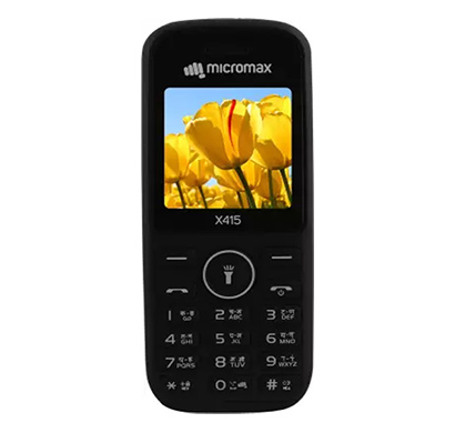 micromax (x415) dual sim feature phones(black)