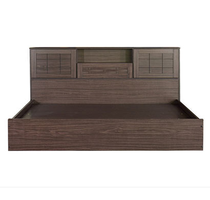 mintwud from pepperfry (fn1907763) hideki king size bed in walnut finish with box storage