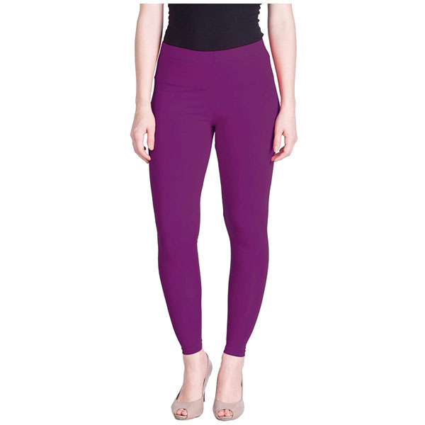 Wholesale MKS Impex Cotton Lycra Ankle Length Leggings For Women & Girls  (Purple) with best liquidation deal | Excess2sell