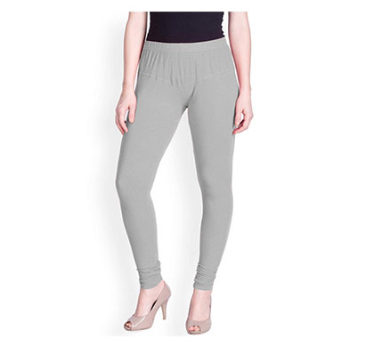 mks impex women's churidar leggings soft cotton lycra 4 way stretchable (grey)