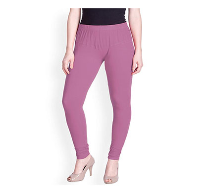 mks impex women's churidar leggings soft cotton lycra 4 way stretchable (purple)