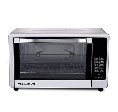 morphy richards digichef customized auto cook modes 59 pre-set menus stainless steel body oven toaster griller rcss - 48 liters (silver)