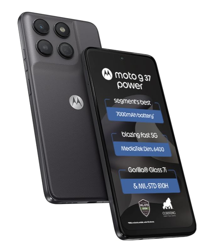 motorola moto g37 power 5g (8gb ram , 128gb storage) mix colour
