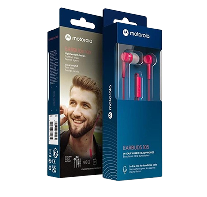 motorola earbuds 105 in-ear wired headphones