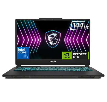 msi cyborg 15 (a2rudx-110in ) gaming laptop ( intel core 7/ 16gb ram/ 512gb ssd/ windows 11 home/ nvidia geforce rtx 3050, gddr6 6gb/ 15.6 inch fullhd/ translucent black/1.98kg),2 years onsite warranty