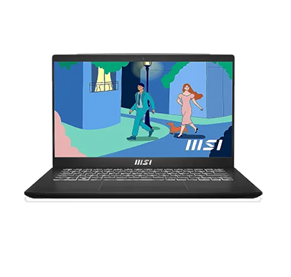 msi modern 14 c12m-459in laptop (intel core i7/ 12th gen/ 16gb ram/ 512gb ssd/ windows 11 home/ intel iris xe graphics/ 14 inch fhd/ 1 year warranty) classic black