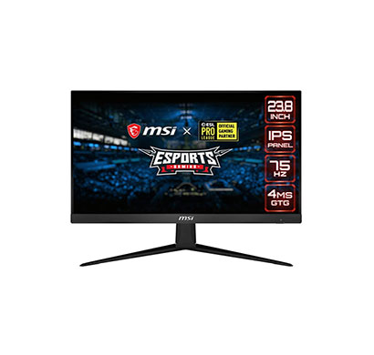 msi optix g241v 23.8 inch esports gaming monitor - fhd (1920x1080), flat, ips panel, 75hz - amd freesync