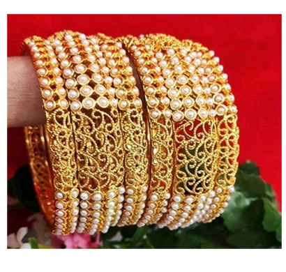 neekibha collection pearl bangles wedding jewellery