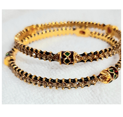 neekibha collection stoned bangles wedding jewellery