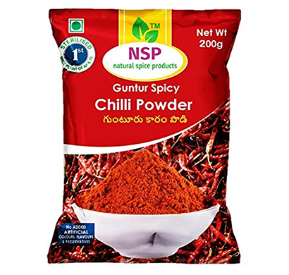 nsp guntur spicy chilli powder 200g