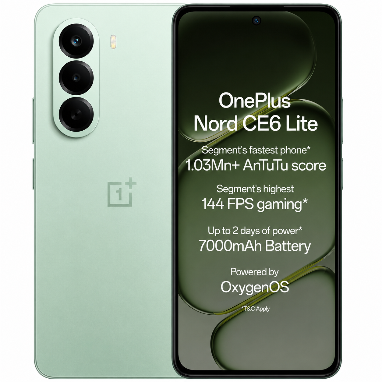 oneplus nord ce6 lite (8gb ram/128gb storage) vivid mint