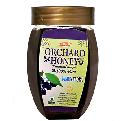 orchard honey,( jamun flora) 100% pure & natural (no additives, no preservatives) (250gm)