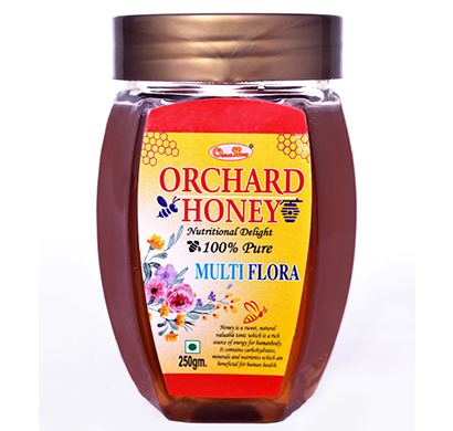 orchard honey,( multi flora) 100% pure & natural (no additives, no preservatives) (250gm)