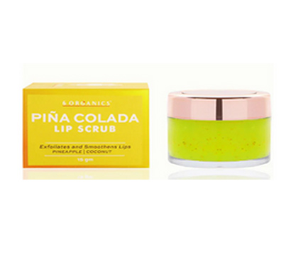 6 organics pina-coladalip scrub pineapple + coconut skincare 15 gm