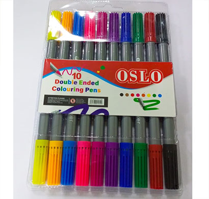 oslo double tip water colour marker set (pack of 10 pcs)