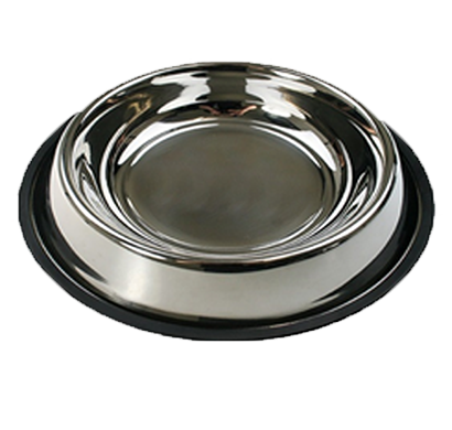 24 oz anti skid pet feeding bowls stainless steel