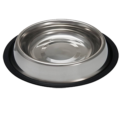 96 oz anti skid pet feeding bowls stainless steel