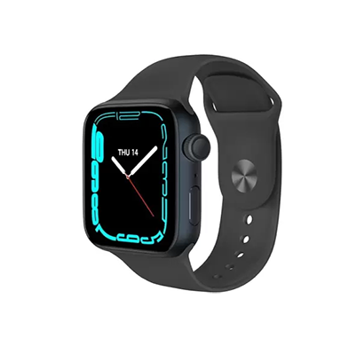 pebble rise smartwatch (black strap, 1.44 inch)