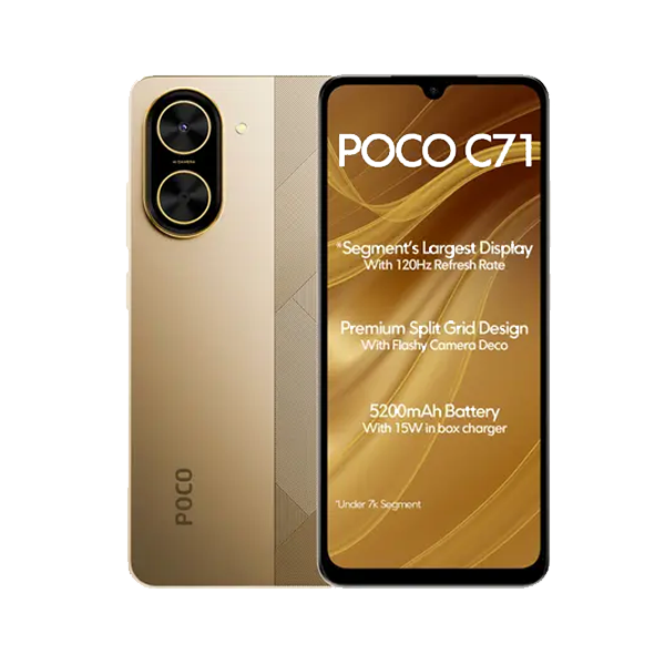 【値下げ×数日使用のみ】POCO C71 GOLD 4/128GB Smartprix - POCO to launch affordable C71 Smartphone on
