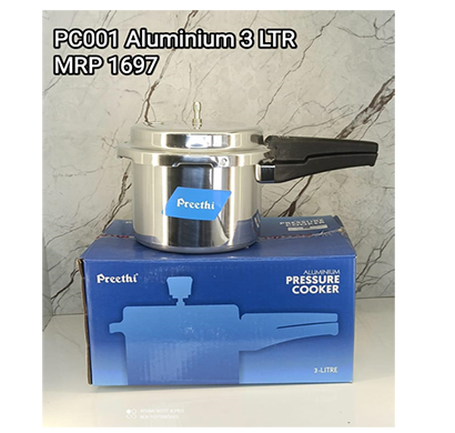 preethi pressure cooker (pc001 aluminium 3ltr )