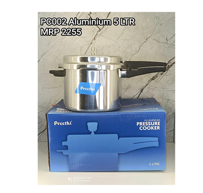 preethi pressure cooker (pc002 aluminium 5ltr )