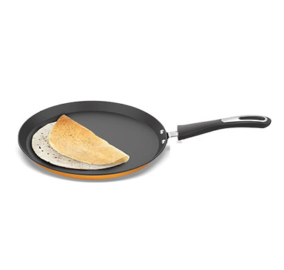 preethi (csw018) dura collection non stick tawa 26cm (turmeric yellow)