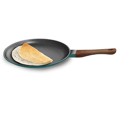 preethi (csw010) artistic collection non stick tawa 27cm (ocean green)