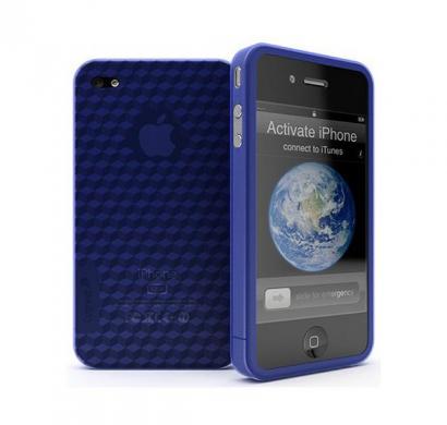 prism blue cubist iphone 4 tpu case