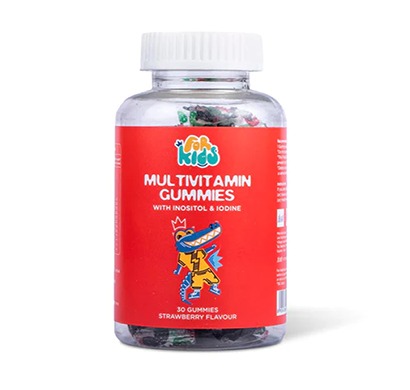 puravida multivitamin gummies 30's with inositol and iodine for kids strawberry flavour