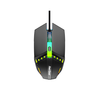 redgear a-10 wired gaming mouse with rgb led, lightweight and durable design, dpi upto 2400