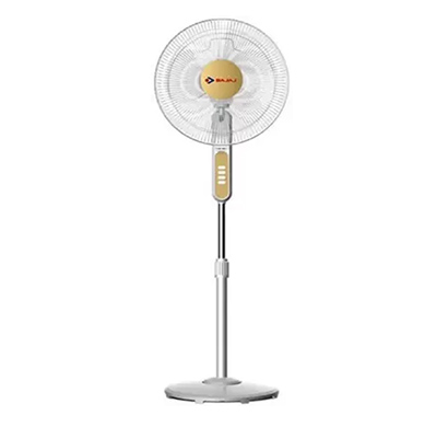 ( refurbished) bajaj midea (bp07) 400 mm 3 blade pedestal fan (white)