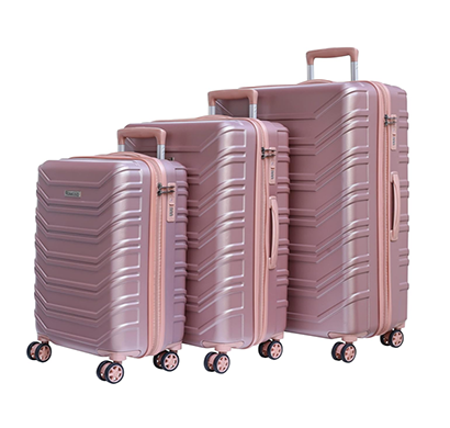 romeing monopoli 3pc strolley (h) 55-65-75cm (rose gold)