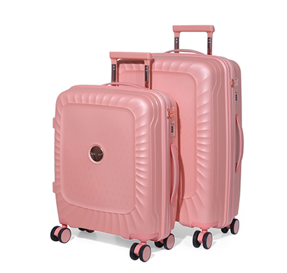 romeing sicily 2pc luggage (pp) 55-65cm (pink)