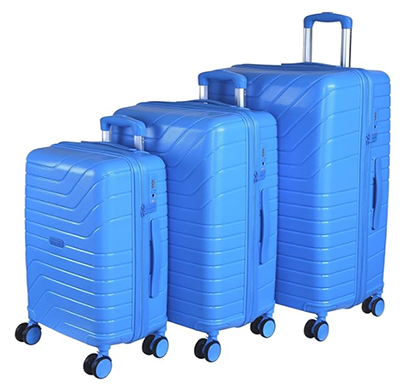 romeing tuscany 3pc luggage (pp) 55-65-75cm (sky blue)
