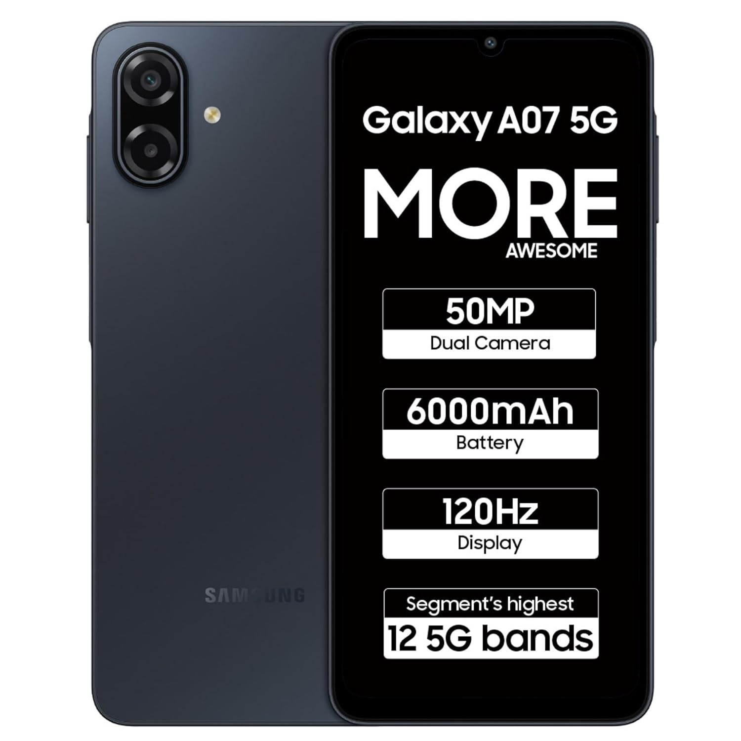 samsung galaxy a07 5g smartphone (4gb ram/128gb storage) mix colour