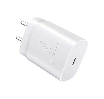 samsung 25w type c fast charger (adapter only, support pd 3.0 pps, white)