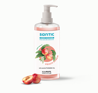 santic handwash peach 500ml