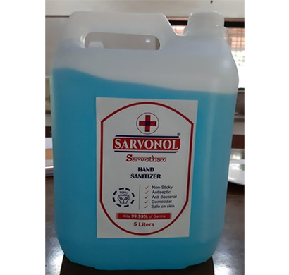 sarvonol hand sanitizers (5 litre)