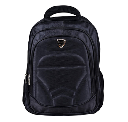 shopizone polyester business backpack college bag casual daypack with 15.6 laptop compartment (black)