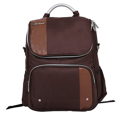 shopizone 13 inch macbook backpack college bag for men & women for travel trip ( brown)