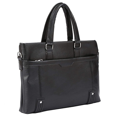 shopizone women's handbag, ladies tote bag, girls college handbag , latest pu leather office purse for travel ( black)