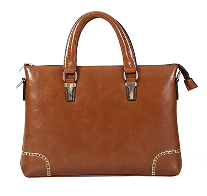 shopizone women's handbag, ladies tote bag, girls college handbag, latest pu leather office purse for travel ( light brown)
