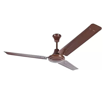 singer aerostar hs 1200 mm silent operation 3 blade ceiling fan ( brown)