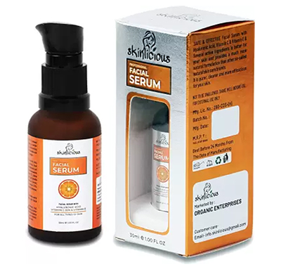 skinlicious vitamin c 20% & vitamin e face serum (30 ml)