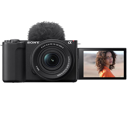 sony alpha (zv-e10m2k) 26 mp interchangeable lens mirrorless vlog camera (black)